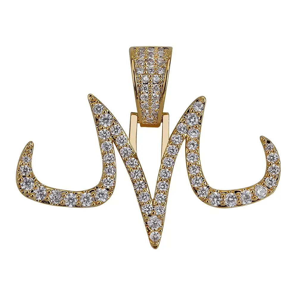 Silver Dragon Ball pendant - sparkling Majin symbol
