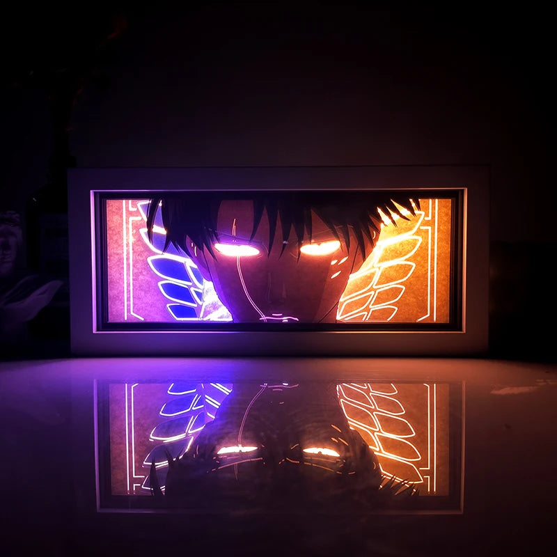 Quadro luminoso viola Dragon Ball - Goku Ultra Istinto sguardo