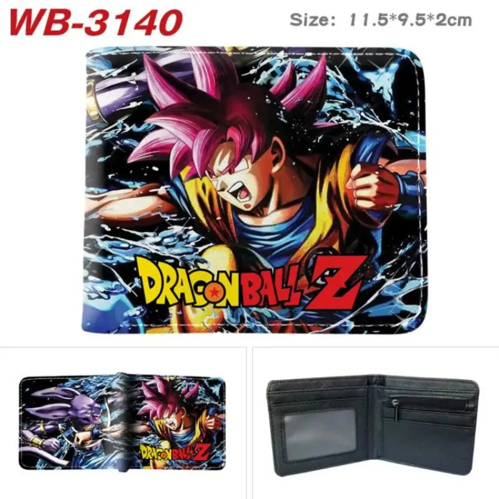 Portefeuille multicolore Dragon Ball - emblèmes et kanjis