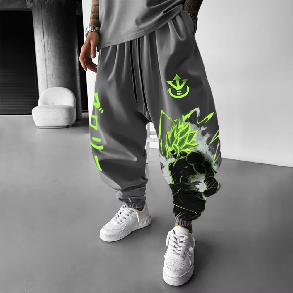 Black Dragon Ball Jogging Hose - Broly und Green Aura