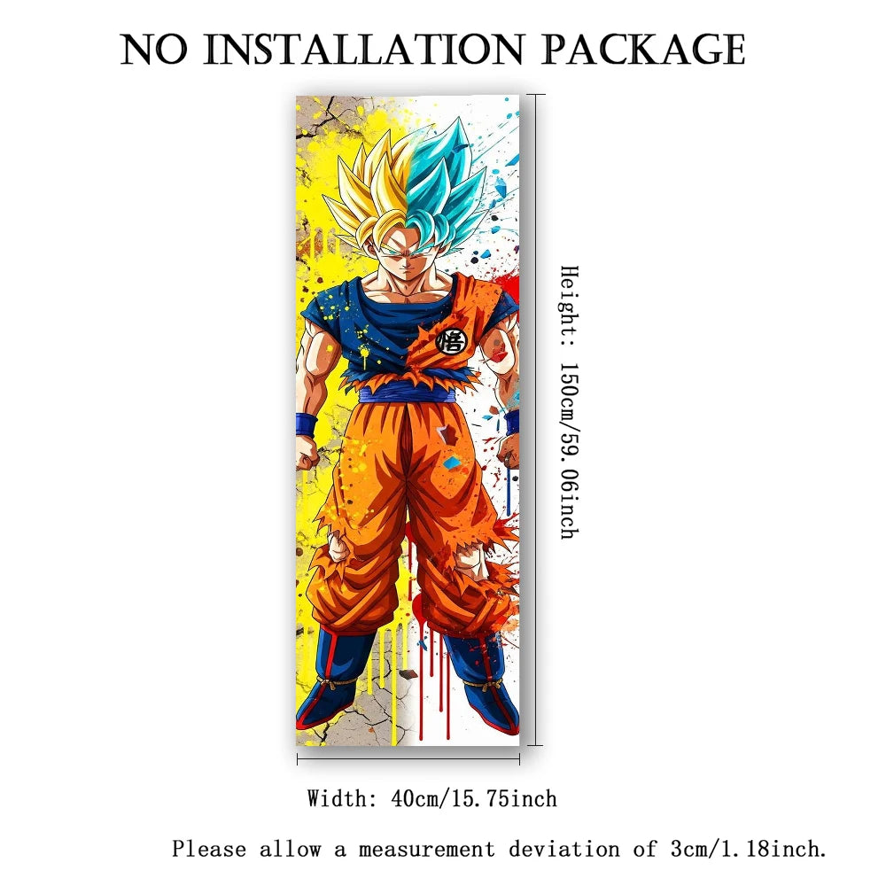 Arazzo verticale Dragon Ball - Goku Super Saiyan e Blue