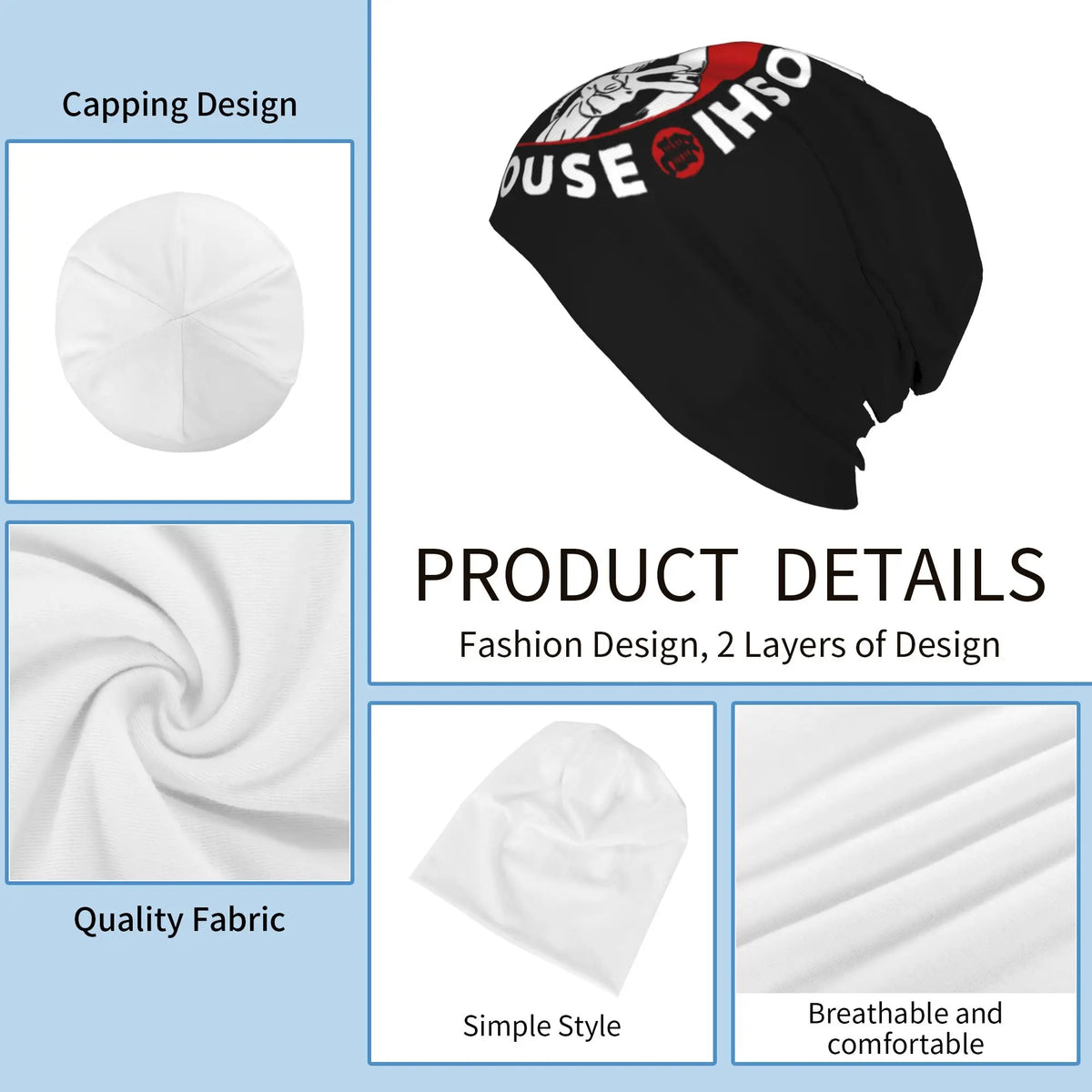 Dragon Ball Black Cap - Capsule Corp White logo