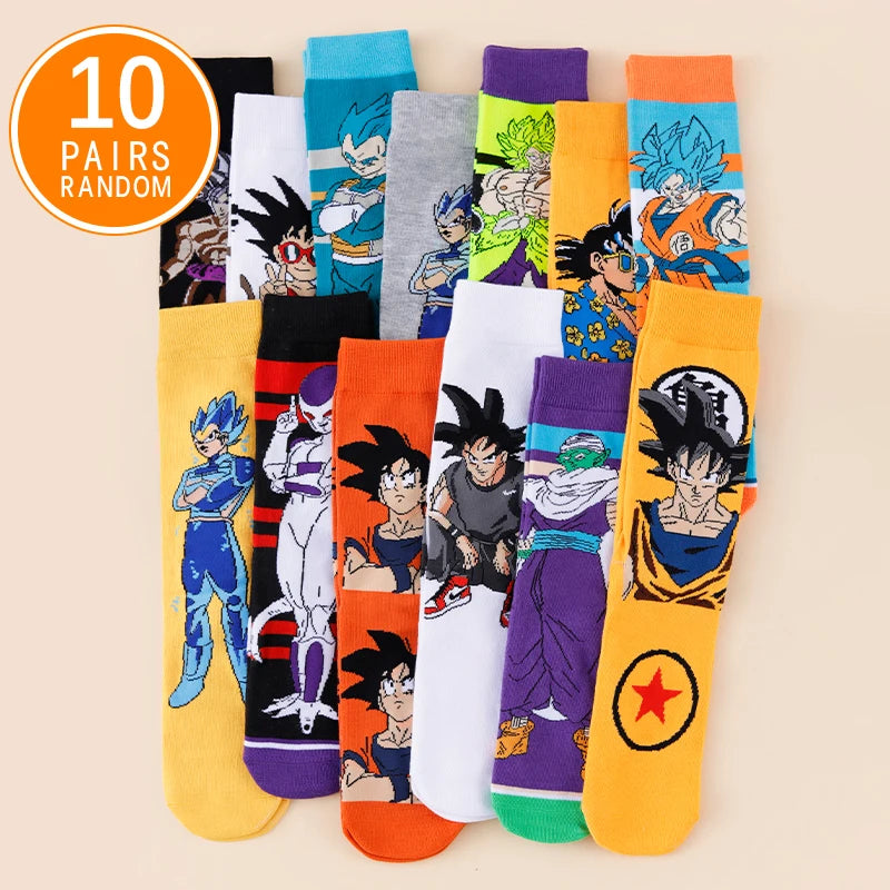 Zufällig hohe Socken Set - Dragon Ball Zeichen und Embleme