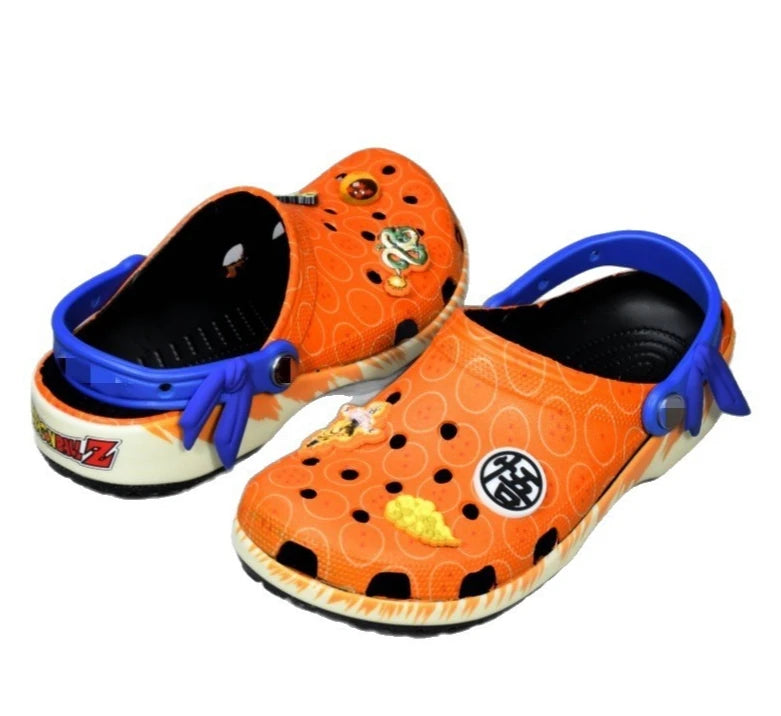 Orange und Blue Crocs Dragon Ball - Kristallkugeln und Embleme