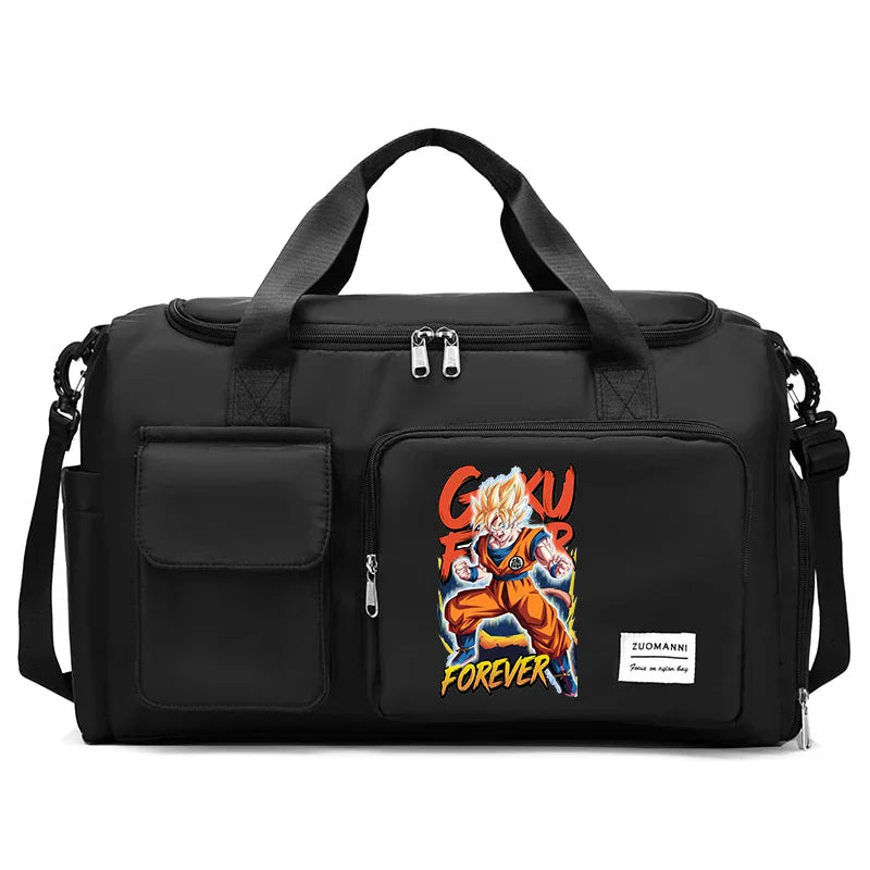 Black Sports Bag Dragon Ball - Goku Kind mit Shenron