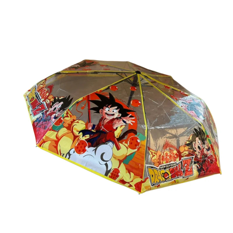 Paraguas transparente Dragon Ball - Goku niño y Shenron