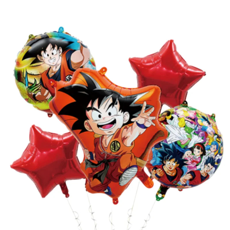 Dragon Ball Geburtstagsgeschirr - Goku und goldener Super Saiyans