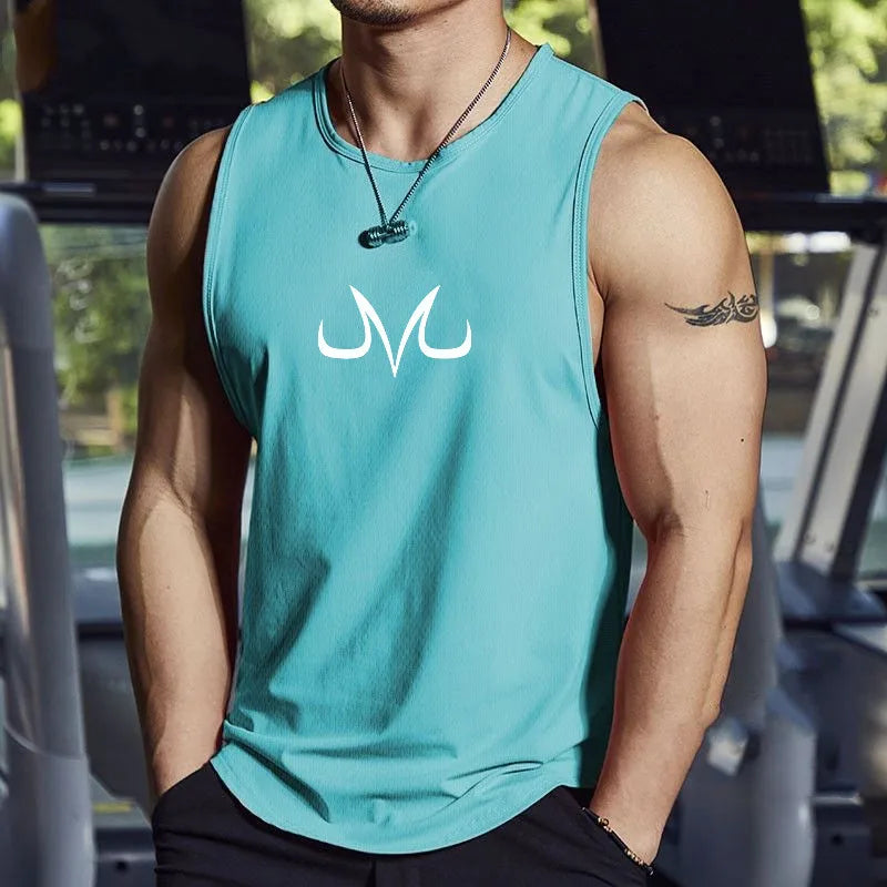 Camiseta sin mangas Dragon Ball - Símbolo Majin turquesa