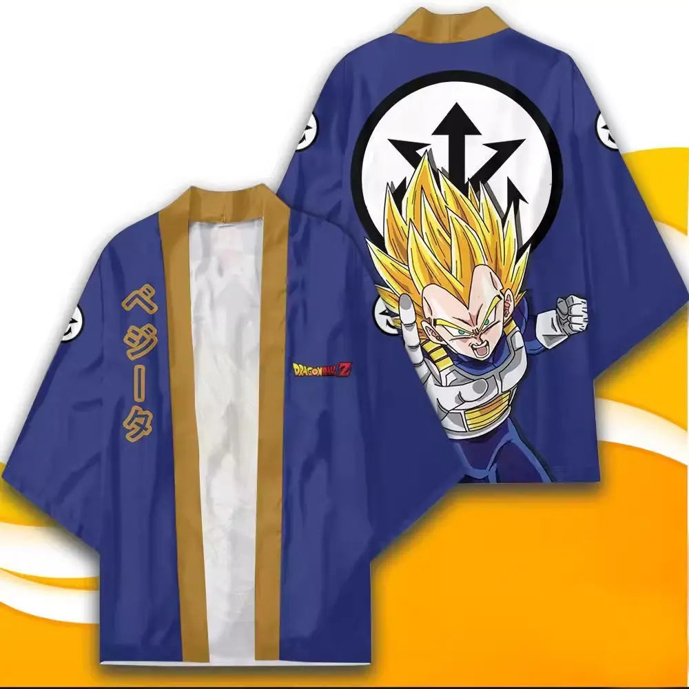 Dragon Ball blaue Kimono Jacke - Vegeta Super Saiyan Chibi