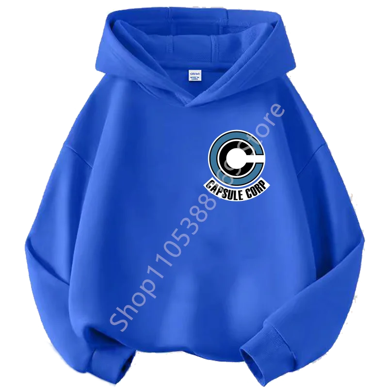 Blue Hoodie for Child Dragon Ball - Capsule Corp logo