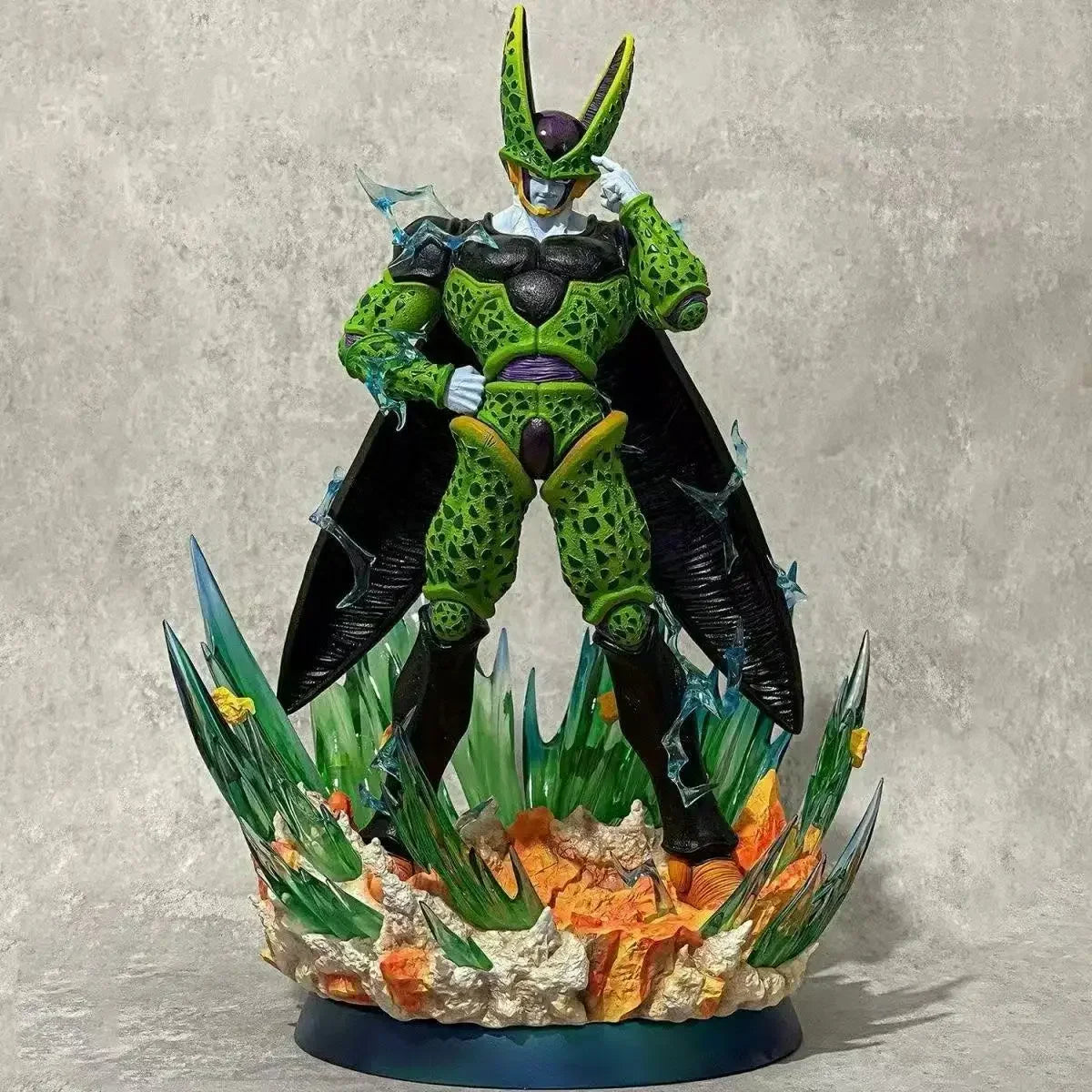 Dragon Ball Statuette - Perfect Cell on Green Lightning Base