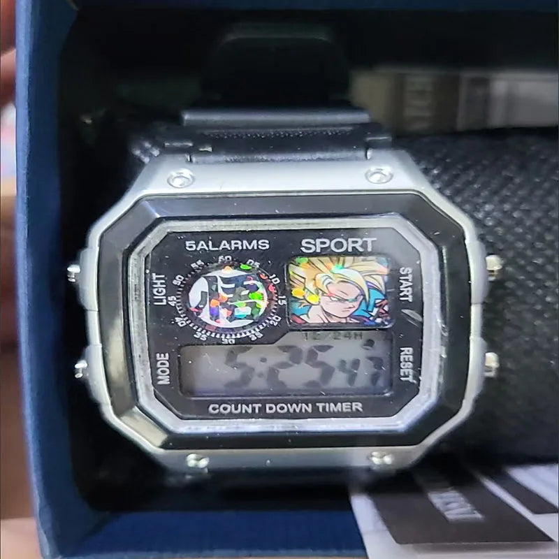Dragon Ball digital watch - Vegeta Super Saiyan in portrait