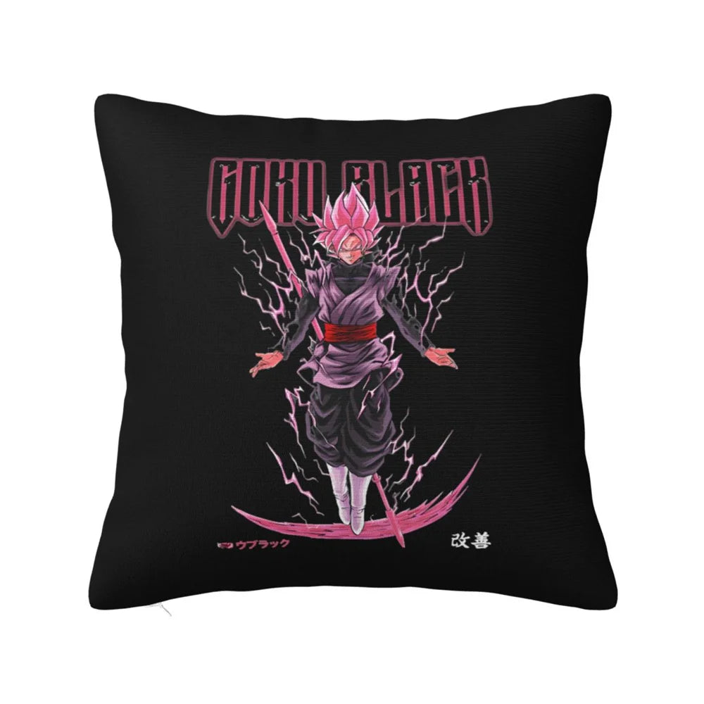 Fodera per cuscino nera Dragon Ball - Black Goku Super Saiyan Rosé