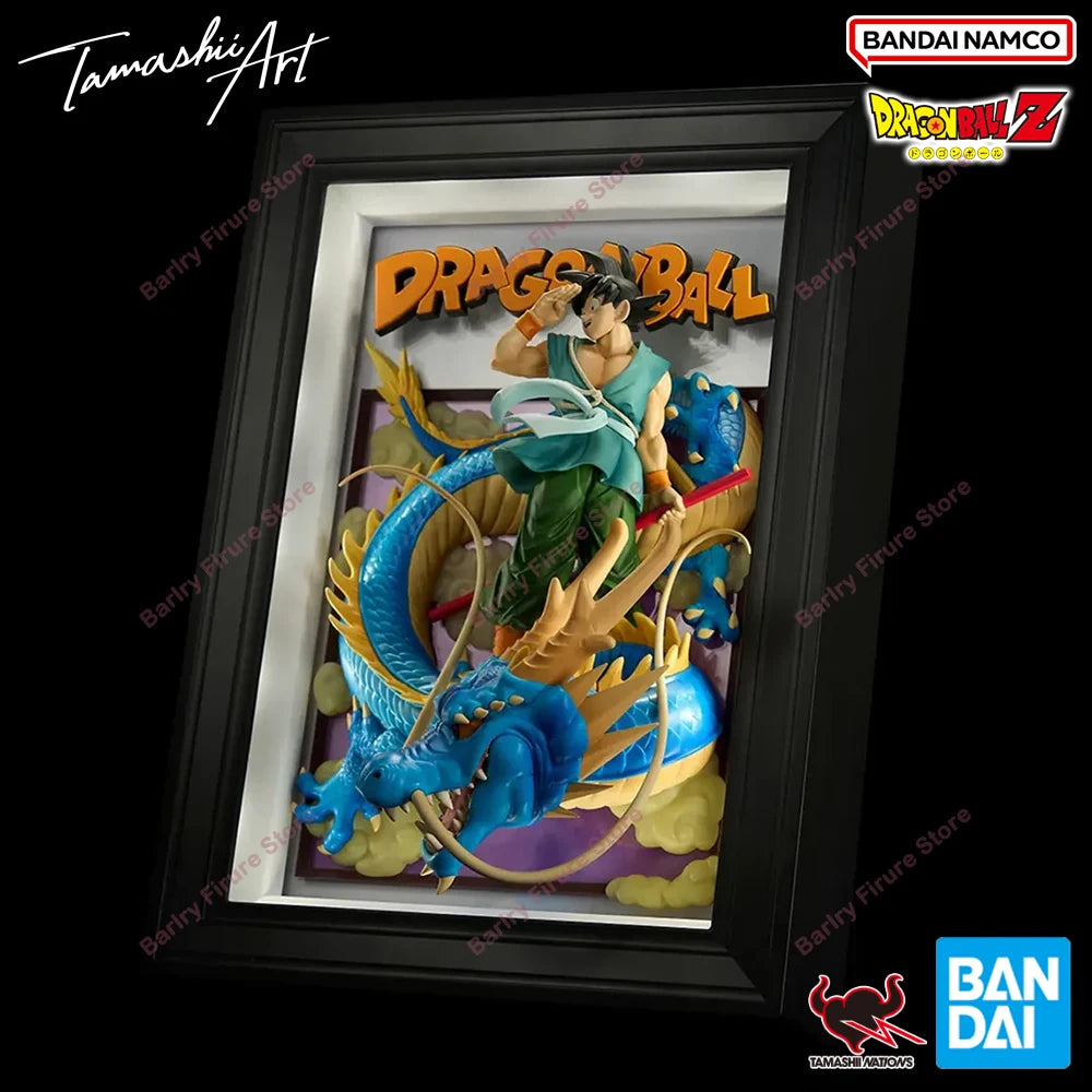 Tableau en relief Dragon Ball - Goku und Shenron blau Tamashii Art