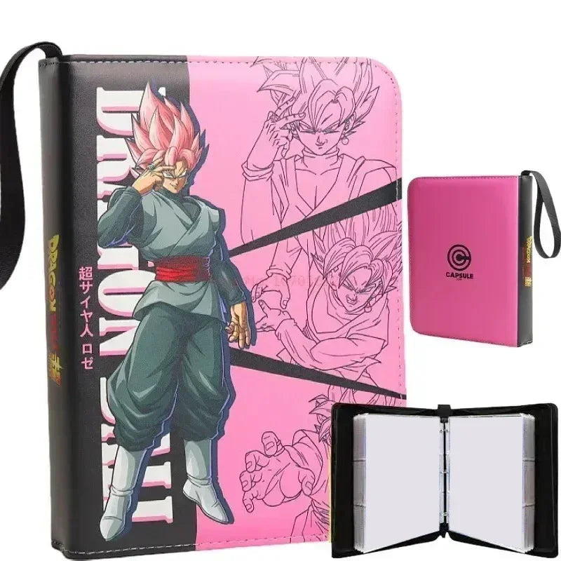 Classeur pour cartes rose Dragon Ball - Black Goku Super Saiyan Rosé