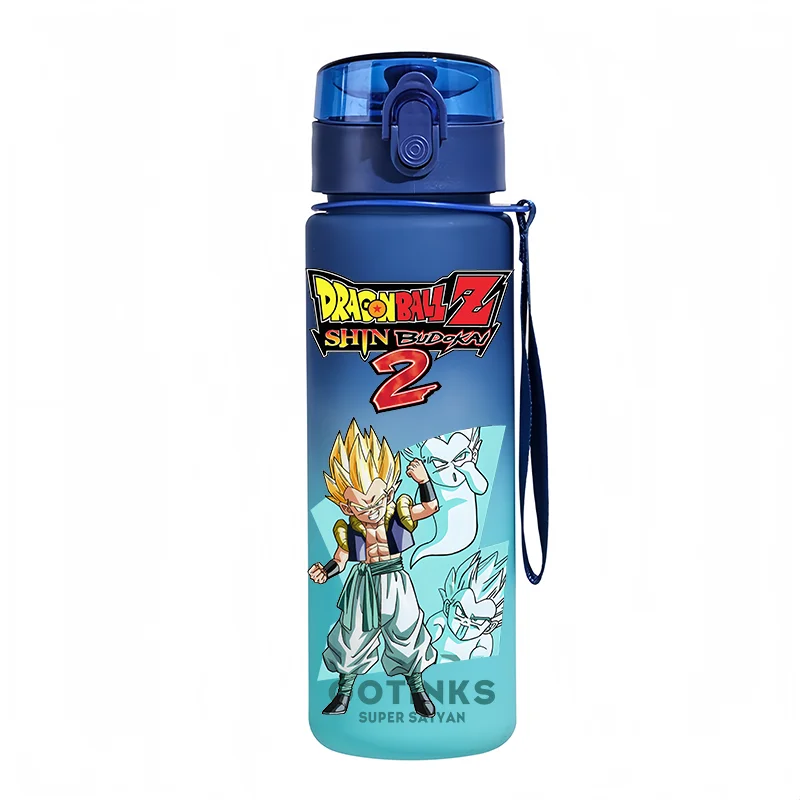 Borraccia blu - Majin Buu e logo Dragon Ball Z