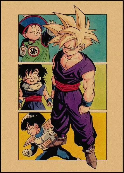 Dragon Ball Puzzle - Goku als Kind und Shenron in Collage
