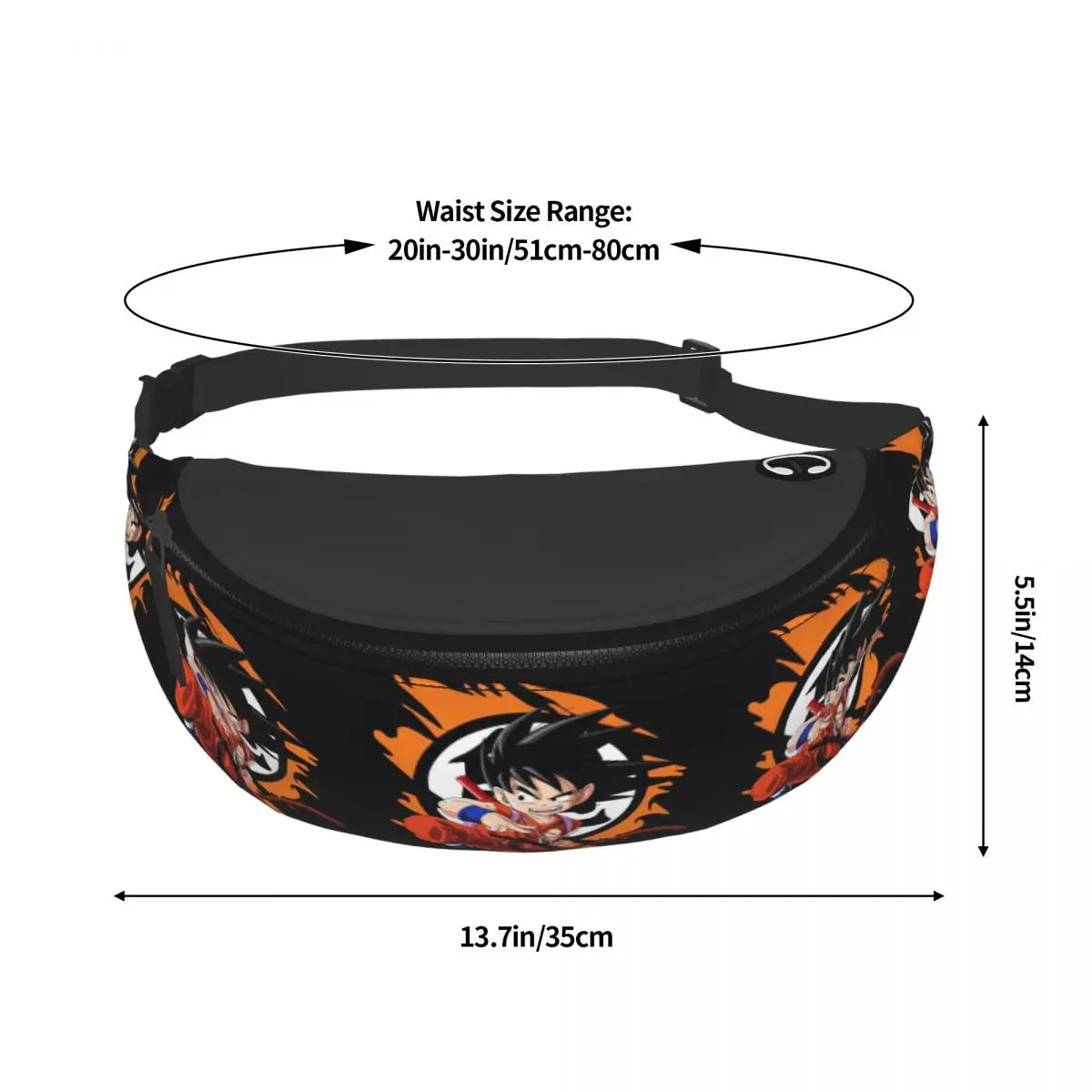 Dragon Ball purple banana bag - Goku Ultra Instinct and aura bright