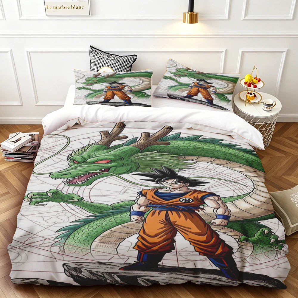 Copripiumino Dragon Ball - Goku Super Saiyan a torso nudo