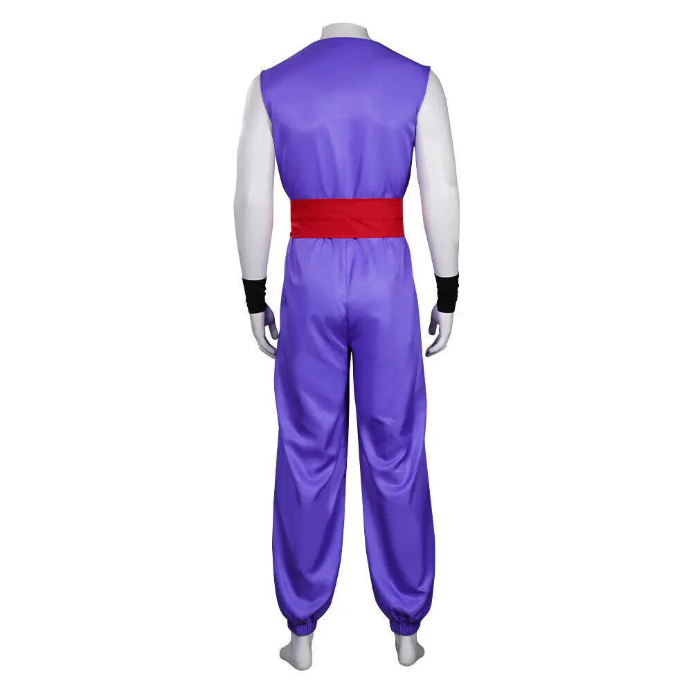 Purple Dragon Ball Kostüm - Gohan mit rotem Gürtel