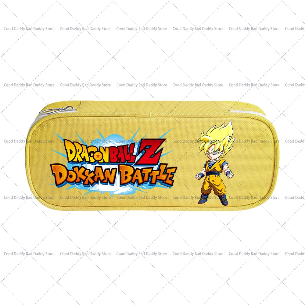 Trousse à crayons colorée Dragon Ball - Goku et logo Dokkan Battle