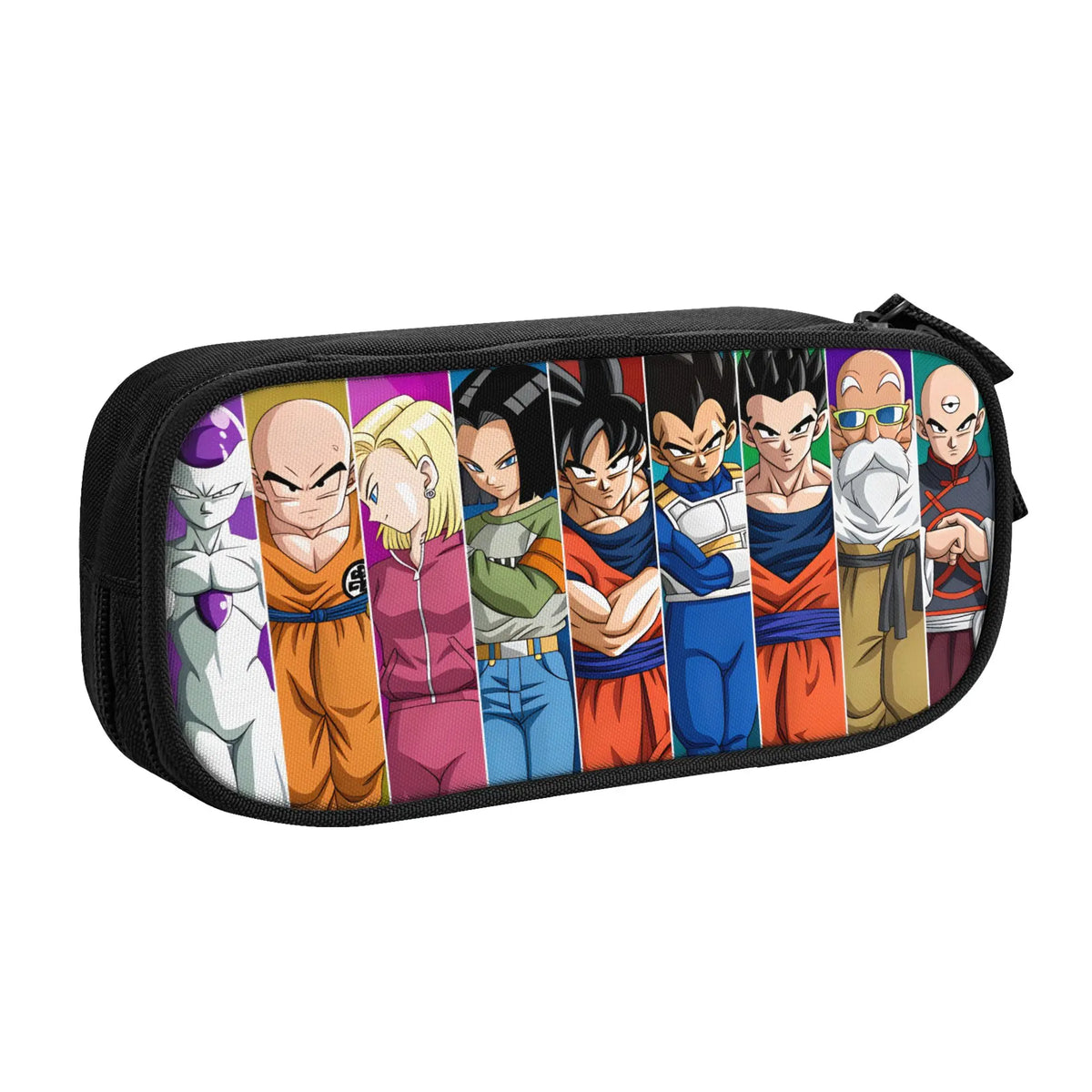Dragon Ball pencil case - warriors lined up with crossed arms