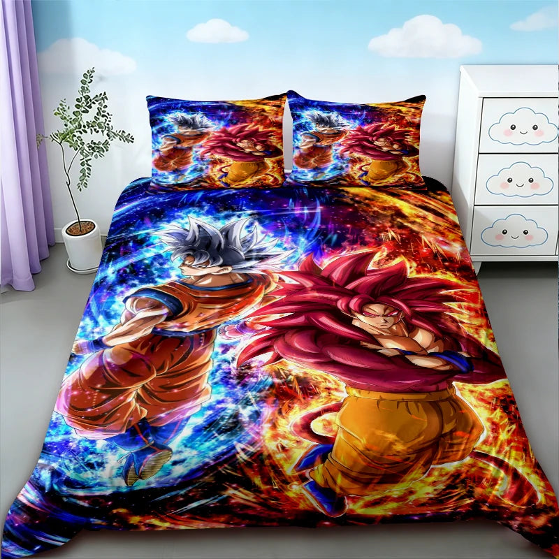 Copripiumino Dragon Ball - Goku Ultra Istinto contro Super Saiyan 4