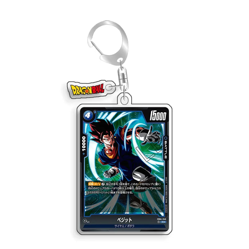 Keychain card Dragon Ball Vegetto and blue energy blade