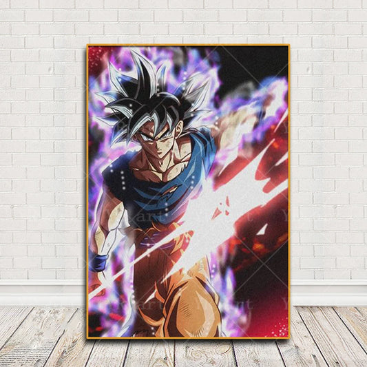 Vertical Poster Dragon Ball - Goku and Red Combat Light