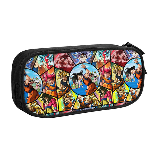 Trousse multicolore Dragon Ball - Goku et Vegeta en cases
