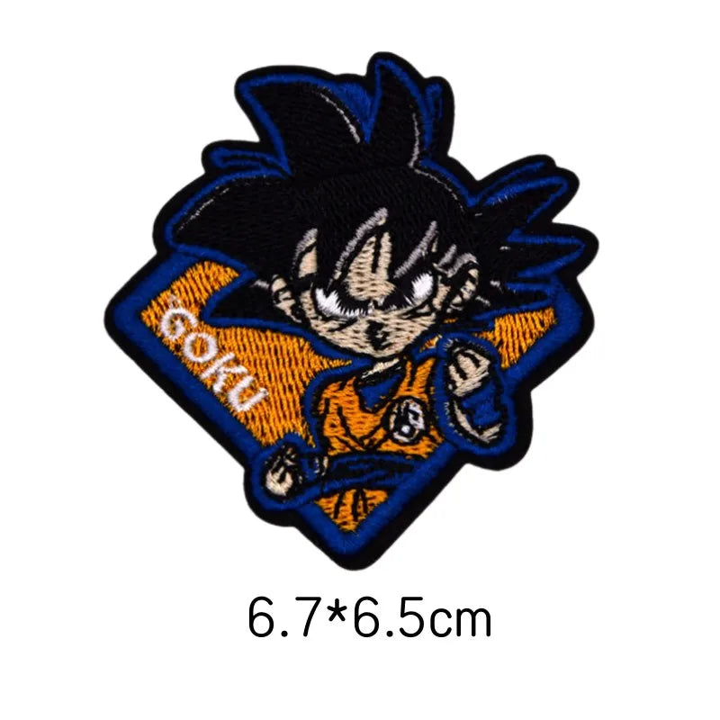 Écusson brodé Dragon Ball - Goku enfant au bâton rouge