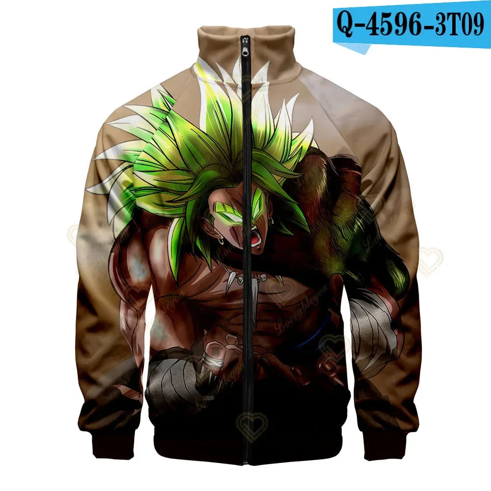 Brown zipped jacket Dragon Ball - Broly Super Saiyan legendary