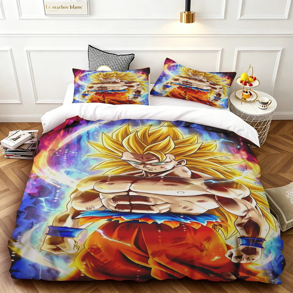 Copripiumino Dragon Ball - Goku Super Saiyan a torso nudo