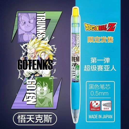 Stylo gel turquoise 0,5 mm Dragon Ball - Gotenks et fusion