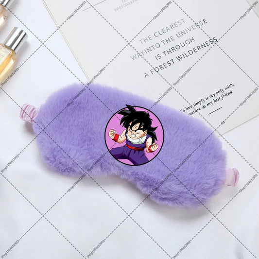 Maschera da notte viola Dragon Ball - Gohan bambino pronto alla battaglia