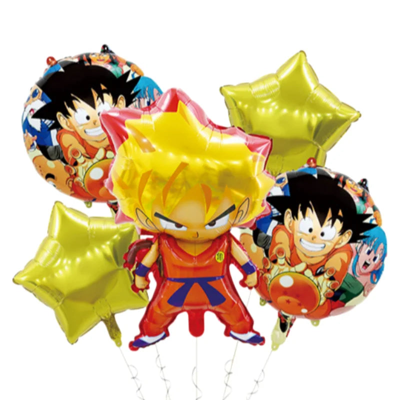 Dragon Ball Geburtstagsgeschirr - Goku und goldener Super Saiyans