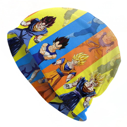 Bonnet multicolore Dragon Ball - Vegeta et ses transformations en bandes