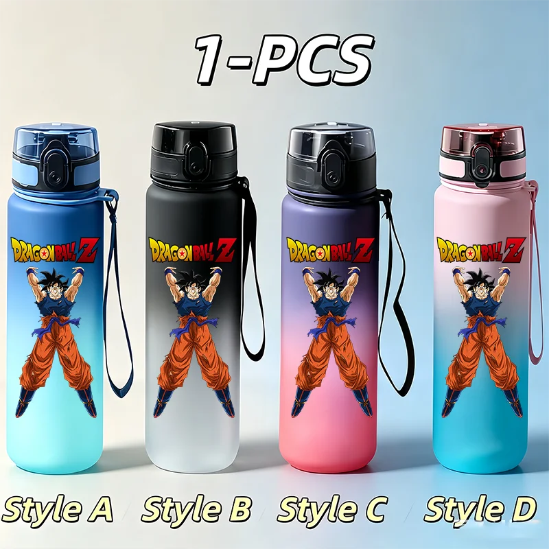 Dragon Ball strap water bottle - Goku Super Saiyan and Shenron