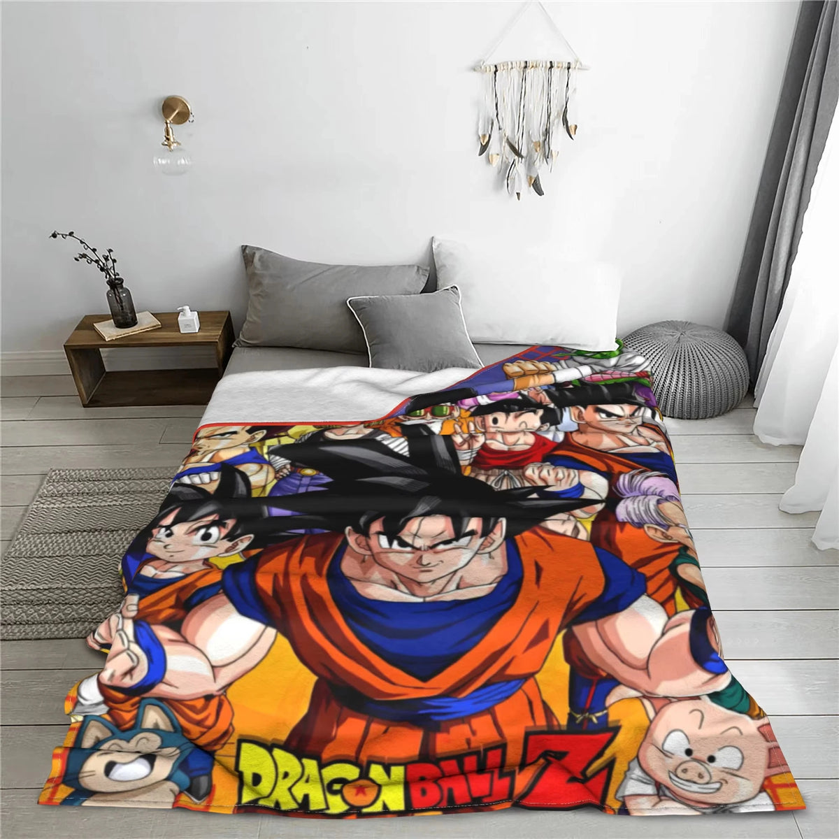 Plaid Dragon Ball - Goku davanti ai suoi compagni