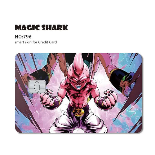 Dragon Ball Kreditkarten-Sticker - Kid Buu und Pink Energy