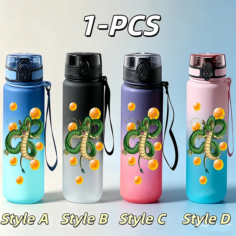 Dragon Ball strap water bottle - Goku Super Saiyan and Shenron