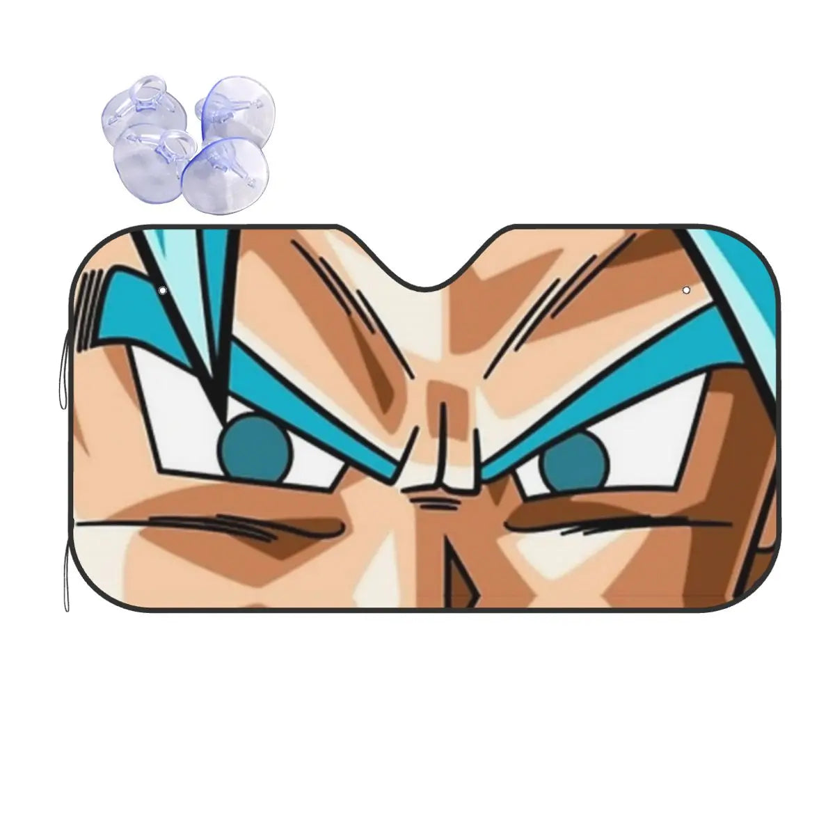 Car sunshade Dragon Ball looks of Saiyan warriors