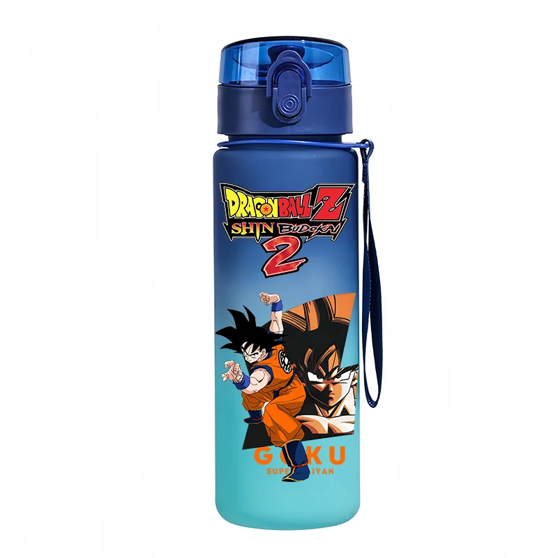 Borraccia blu - Majin Buu e logo Dragon Ball Z