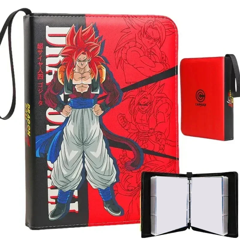 Classeur à cartes rouge Dragon Ball - Gogeta Super Saiyan 4 debout
