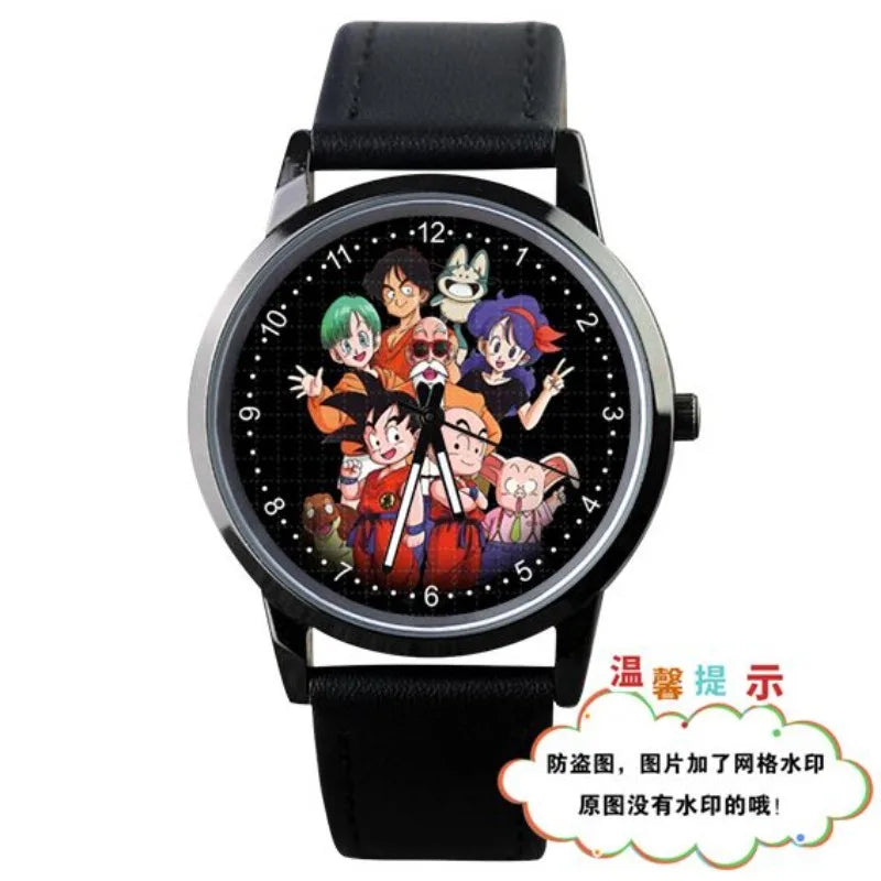 Orologio analogico Dragon Ball - personaggi chibi su cinturini multicolore