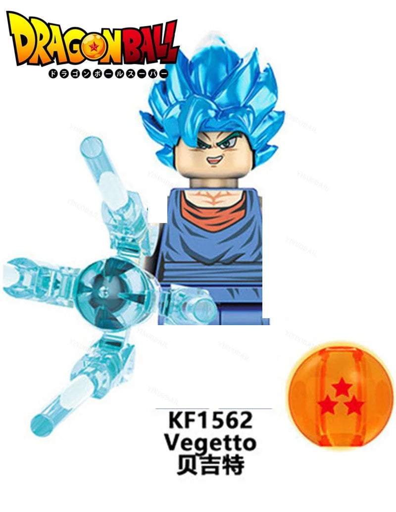 Dragon Ball mini figures to assemble - Saiyan transformations and crystal balls