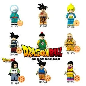 Dragon Ball mini figures to assemble - Saiyan transformations and crystal balls