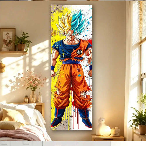 Arazzo verticale Dragon Ball - Goku Super Saiyan e Blue