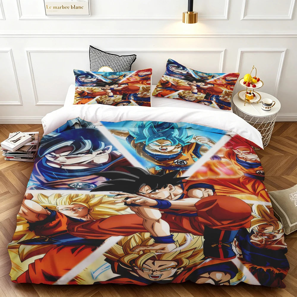 Copripiumino Dragon Ball - Goku Super Saiyan a torso nudo