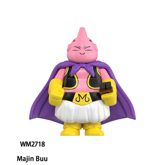 Figurine à assembler Dragon Ball - Majin Buu souriant avec cape violette